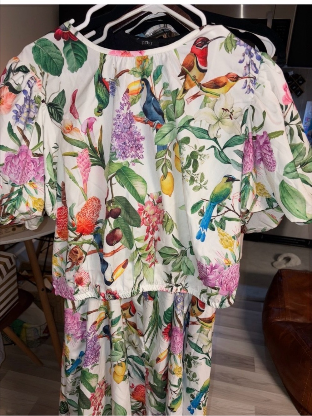 Calypso St. Barth Tropical Bird & Floral Two-Piece Set (Mixed Size) Large/XSmall - Picture 6 of 16